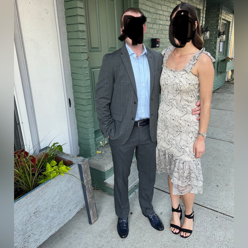 Ruched dress with ruffles